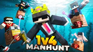 Minecraft Manhunt Speedrunner 4 Hunters REMATCH