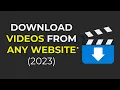 Download Lagu How To Download Any Video From Any Site On PC (Working 2024)