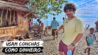 Nesta vila usam conchas como dinheiro
