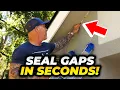 Repairing Large Cracks Using Backer Rod Big Stretch Caulking