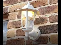 How to replace outdoor floodlight wall light fixture with motion sensor