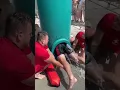 He Got STUCK in the Kid Slide… Lifeguards Tried EVERYTHING