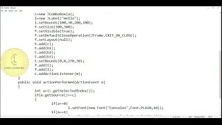 Java Swing class JToolBar - add ComboBox