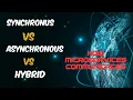 What is the difference between Synchronous Asynchronous Hybrid process in Microservices