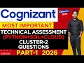Cognizant Technical Assessment Cluster-2 Python SQL Cloud