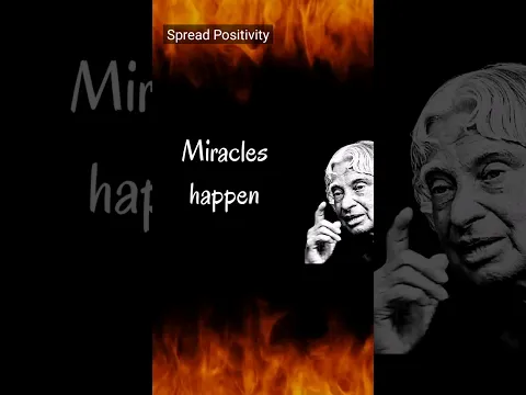 Miracles happens #apjabdulkalam #miracle #shorts #motivation
