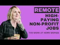 High Paying Work From Home Non Profit Jobs