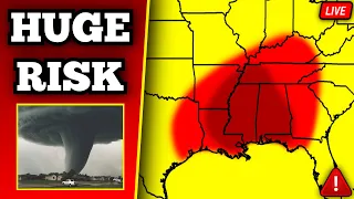 🔴 BREAKING 7 Tornado Warnings NOW - Widespread Damaging Winds Likely - With Live Storm Chasers