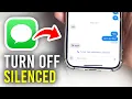 How To Turn Off Notifications Silenced On iPhone - Full Guide