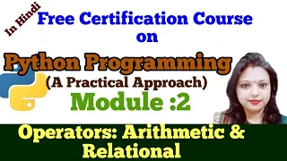 PY8 Python Programming TutorialOperators in Python Arithmatic and Relational Operator in Python