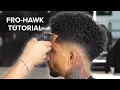 SIMPLE CURLY FROHAWK TUTORIAL BY CHUKA THE BARBER