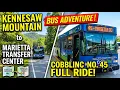 Riding CobbLinc Route 45 Kennesaw Mountain to Marietta Transfer Center
