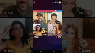 لايف كامل دريد وحلا ومليسا وريما 