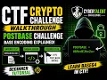 CTF Cryptography Walkthrough Solving PostBase Challenge CyberTalent Beginner Tutorial