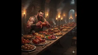 a man pays the price for being greedy and was cursed to eat his own flesh