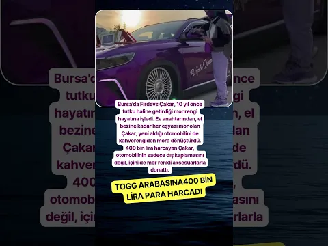 KAPALI BİR KADIN TOGG ARABASINA 400 BİN LİRA HARCADI