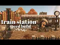 dark academia train station speed build acnh