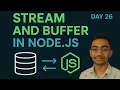 What is Stream and buffer in nodejs
