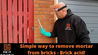 How to use brick acid Bostik mortar and brick cleaner