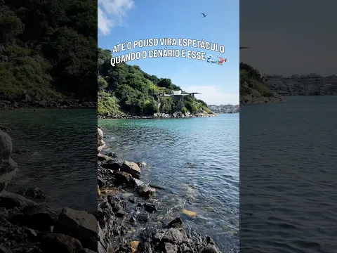 🔥ATÉ O POUSO VIRA ESPETÁCULO QUANDO O CENÁRIO É ESSE! 🌊🚁