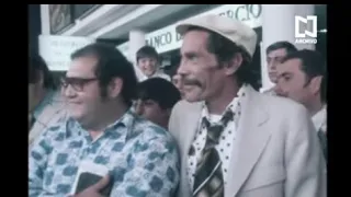 ENTREVISTA RARA com o ELENCO do CHAPOLIN- Aeroporto da Cidade do México (1974)