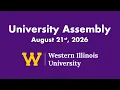 University Assembly 2026
