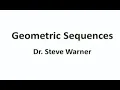 Geometric Sequences - ACT Preparation