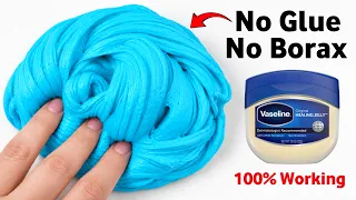 How to make Slime without Glue or Borax | DIY No Glue No Borax Vaseline & Conditioner Slime [ASMR]