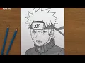 How to Draw Naruto Uzumaki Easy Anime Drawing Tutorial Step-by-Step