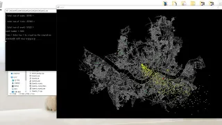 MESH MATSim Evacuation Simulation coupled with HYSPLIT Demo by Joo Ryong Park
