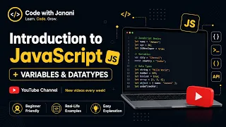 JavaScript Variables Data Types for Beginners Complete JavaScript Tutorial Code with Janani