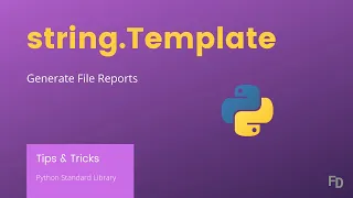 How to Generate File Reports Using Python s string Template Class