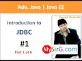 Introduction to JDBC part 1 of 6