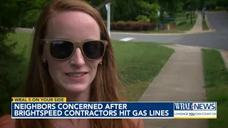Brightspeed contractors hit utility lines in Pittsboro neighborhood