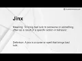 Jinx Meaning