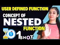 User Defined Functions - PYTHON NESTEDFunction NONLOCAL Keyword 12 CS Confusion