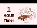 Download Lagu 1 Hour - Study Timer Work with me Cat in Coffee with Marshmallow #timer #1hour #1hourloop #lofi