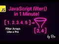 JavaScript filter