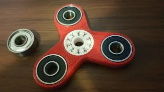 Comparison test of a factory made 608 bearing vs a 3d printed 608 bearing
