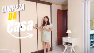limpando a casa limpando o banheiro e o quarto rotina 