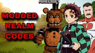 NEW BEST MODDED REALM CODES FOR MINECRAFT BEDROCK EDITION