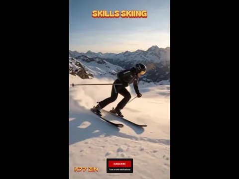 Skiing the Ultimate Golden Hour Run in the Alps #skills #viral #funny #sports #shorts