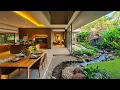 Lagu Seamless Indoor-Outdoor Kitchen and Dining with Garden Courtyard