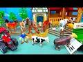 Farm Country with Horses Cows Pigs Animal Figurines