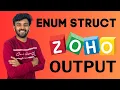 Enum Struct Ternary Operator Questions ZOHO Round-1 Output Question Ep-16 Tamil code io