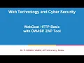 62 WebGoat HTTP Basic with OWASP ZAP Tool