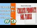 Java Netbeans Inventory System POS 9 Create Product SQL Table TAGALOG