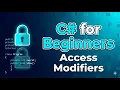 C Access Modifiers Explained Simply - public private and protected