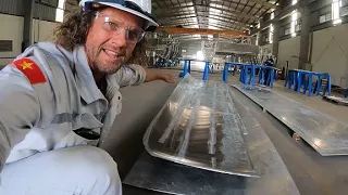 Ep. 13  The bow section and the English Wheel Bender –  Bending flat sheet to fit compound curves