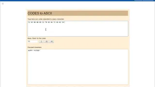 Convert codes to ASCII characters in JavaScript